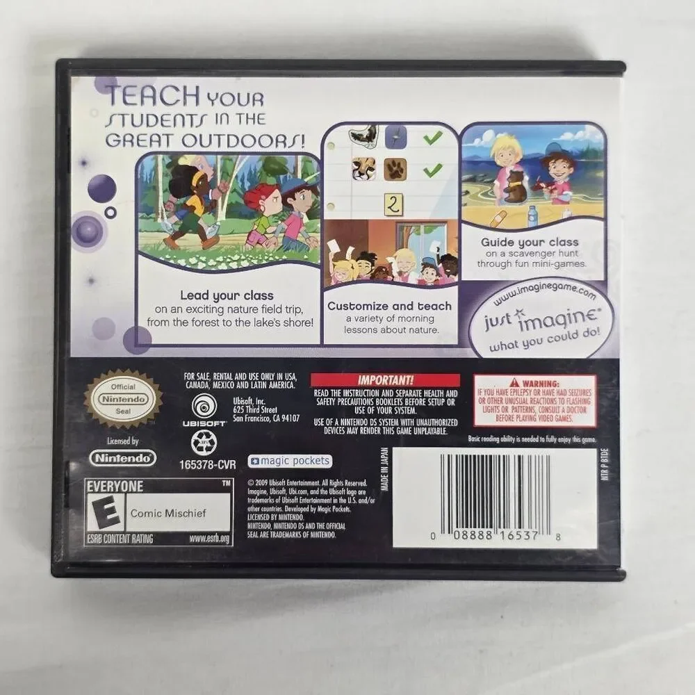 Imagine Teacher Class Trip Nintendo DS Complete Ubisoft